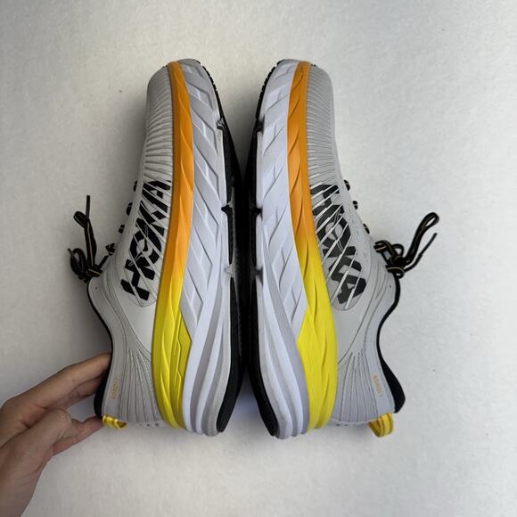 Hoka One One Bondi 7 Nimbus Cloud Radiant Yellow Running Sneakers Size 10 - Picture 5 of 10